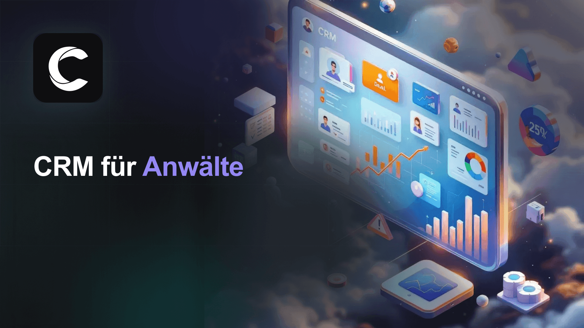 Das CRM für Anwälte, die ihre eigene Kanzlei führen