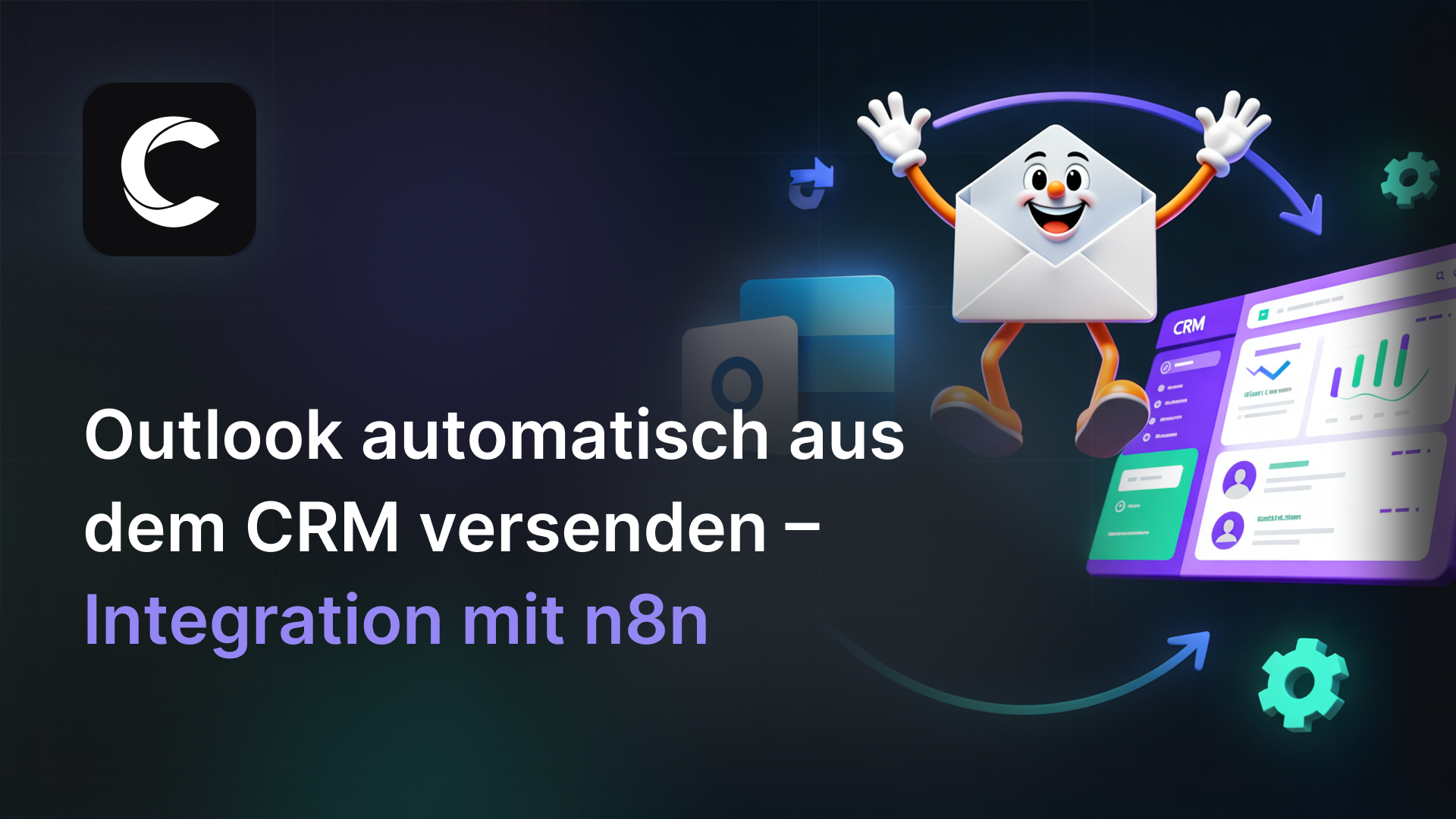 Outlook automatisch aus dem CRM versenden – Microsoft 365 Integration mit n8n